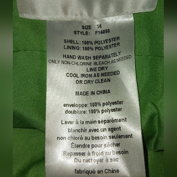 💰David's Bridal Formal Gown Green Size 16 - Picture 6 of 8